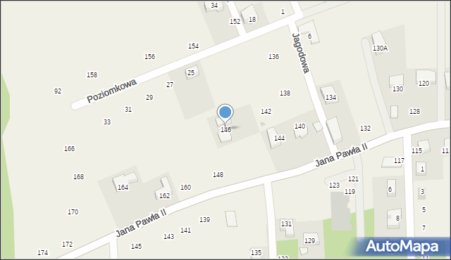 Michałowice, Jana Pawła II, 146, mapa Michałowice