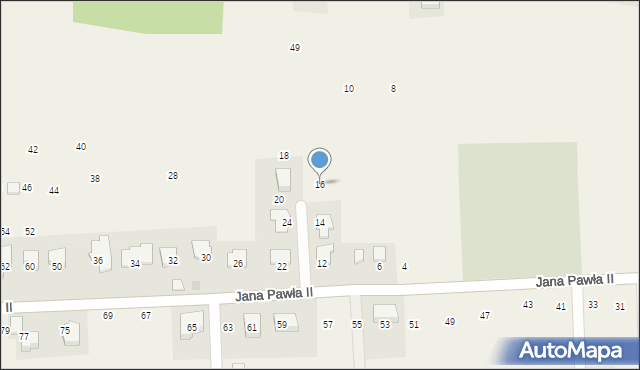 Michałowice, Jana Pawła II, 16, mapa Michałowice