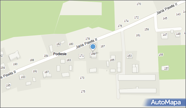 Michałowice, Jana Pawła II, 169, mapa Michałowice