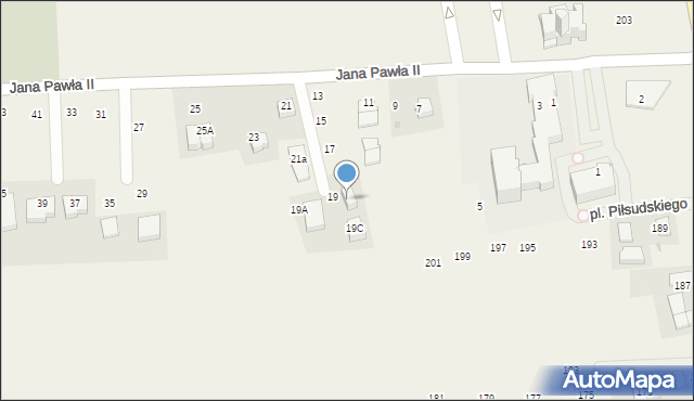 Michałowice, Jana Pawła II, 19B, mapa Michałowice