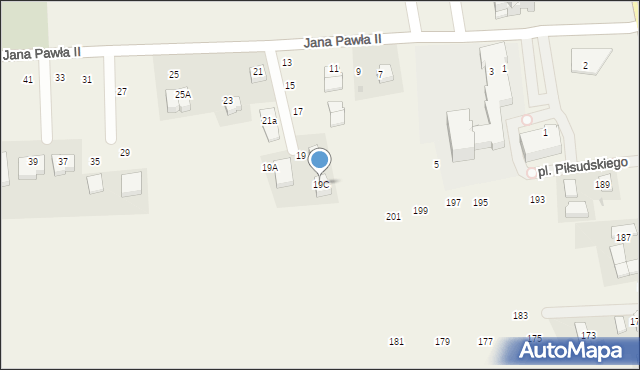 Michałowice, Jana Pawła II, 19C, mapa Michałowice