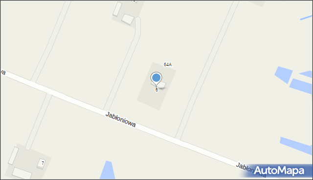 Michrów, Jabłoniowa, 6, mapa Michrów