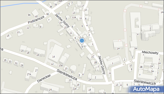 Miechów, Janów Dolny, 3, mapa Miechów