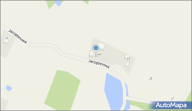 Miechucino, Jarzębinowa, 11, mapa Miechucino