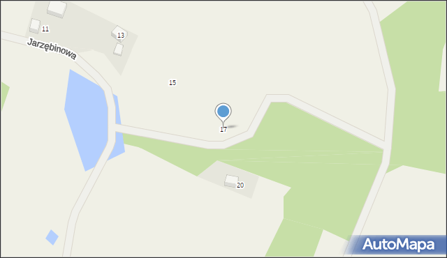 Miechucino, Jarzębinowa, 17, mapa Miechucino