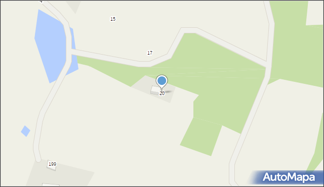 Miechucino, Jarzębinowa, 20, mapa Miechucino