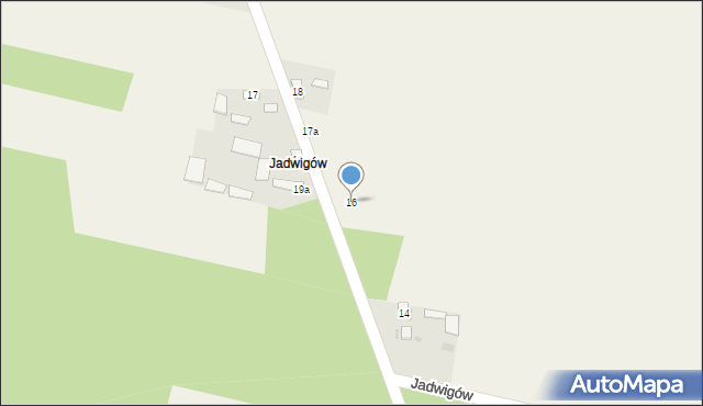 Mieczysławów, Jadwigów, 16, mapa Mieczysławów