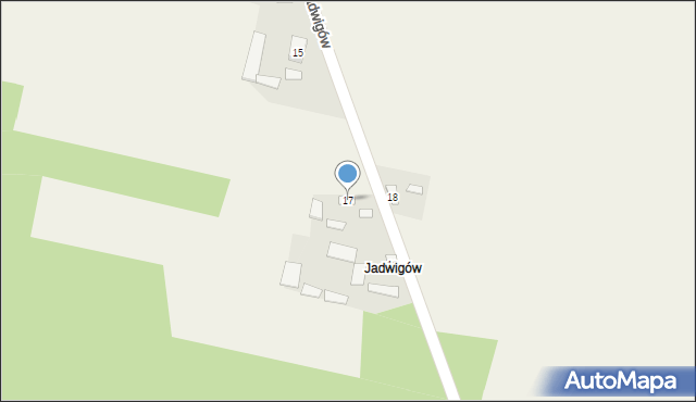 Mieczysławów, Jadwigów, 17, mapa Mieczysławów