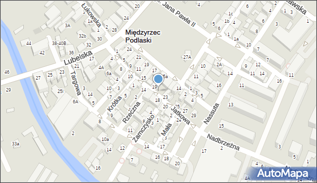 Międzyrzec Podlaski, Jatkowa, 21, mapa Międzyrzec Podlaski