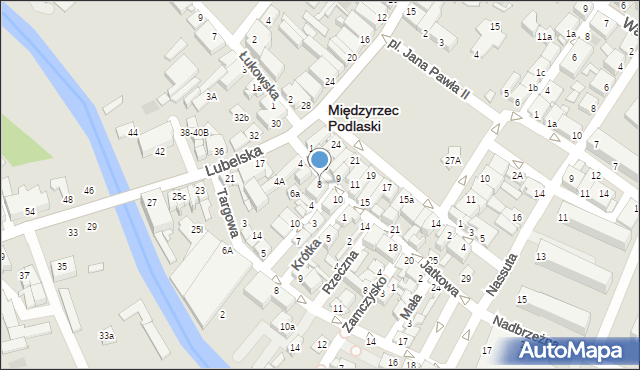 Międzyrzec Podlaski, Jatkowa, 8, mapa Międzyrzec Podlaski