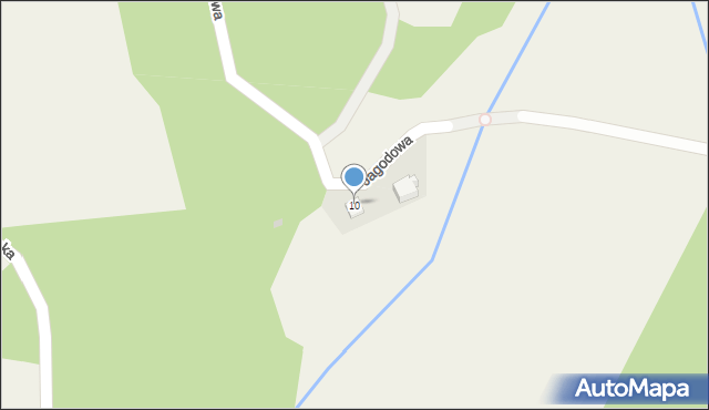 Międzyświeć, Jagodowa, 10, mapa Międzyświeć
