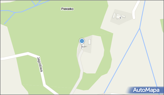 Międzyświeć, Jagodowa, 27, mapa Międzyświeć