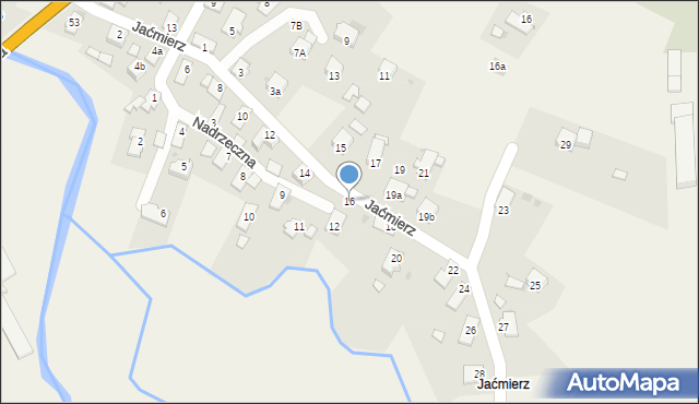 Miejsce Piastowe, Jaćmierz, 16, mapa Miejsce Piastowe