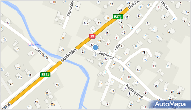 Miejsce Piastowe, Jaćmierz, 2, mapa Miejsce Piastowe