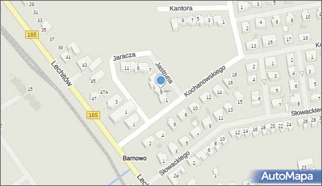 Mielno, Jastruna Mieczysława, 3, mapa Mielno