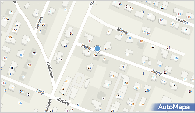 Mierzyn, Jagny, 2B, mapa Mierzyn