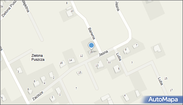 Mierzynek, Jasna, 10, mapa Mierzynek