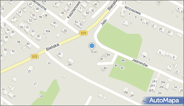 Mikołów, Jaśminów, 4c, mapa Mikołów