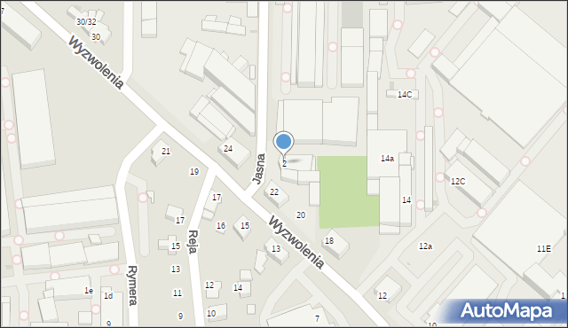 Mikołów, Jasna, 2, mapa Mikołów