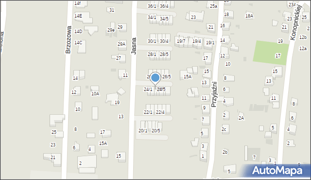 Mikołów, Jasna, 24/3, mapa Mikołów