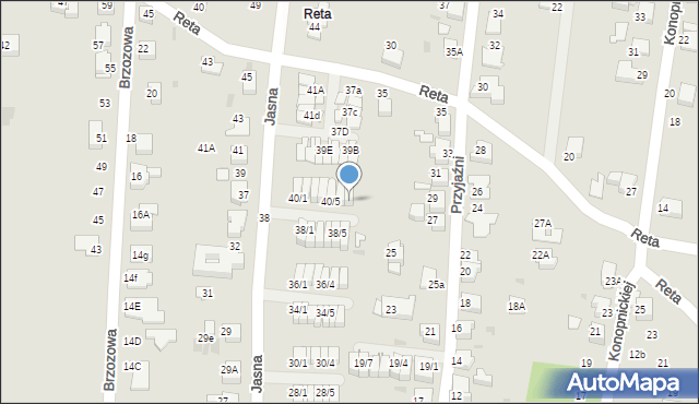 Mikołów, Jasna, 40/7, mapa Mikołów