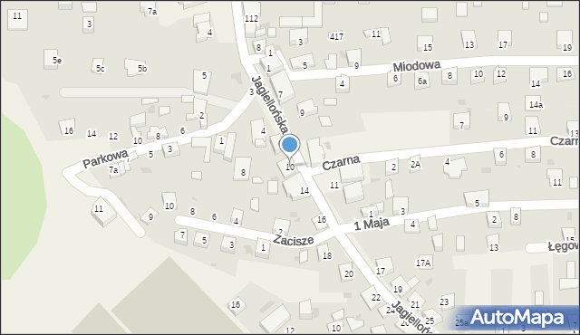 Milówka, Jagiellońska, 10, mapa Milówka