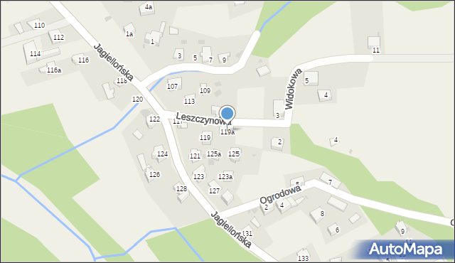 Milówka, Jagiellońska, 119a, mapa Milówka