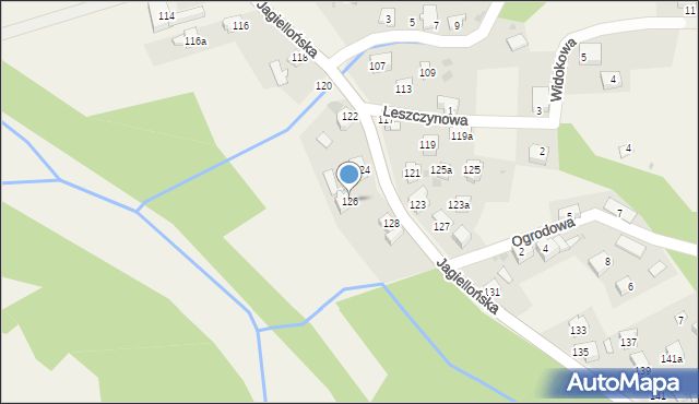 Milówka, Jagiellońska, 126, mapa Milówka