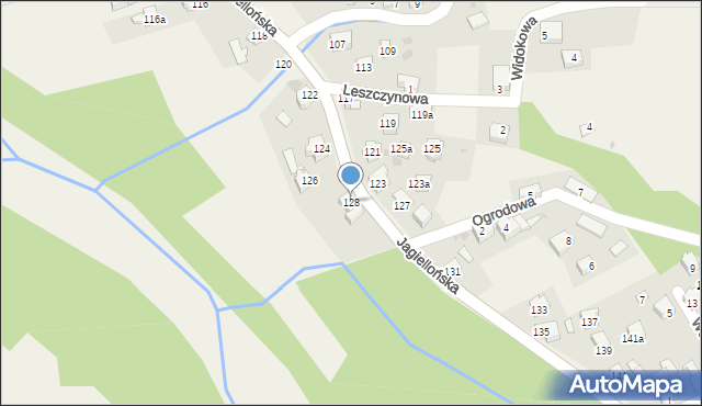 Milówka, Jagiellońska, 128, mapa Milówka