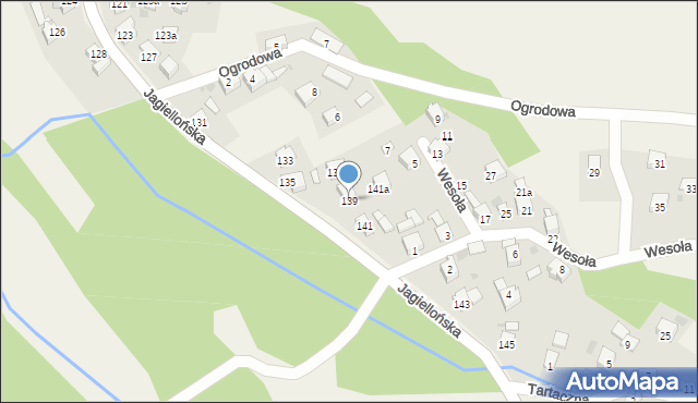 Milówka, Jagiellońska, 139, mapa Milówka