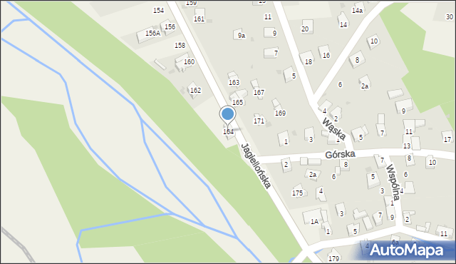 Milówka, Jagiellońska, 164, mapa Milówka