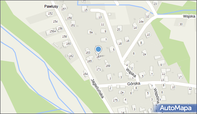 Milówka, Jagiellońska, 167, mapa Milówka