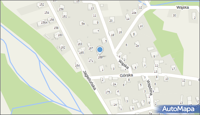 Milówka, Jagiellońska, 169, mapa Milówka