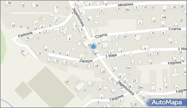 Milówka, Jagiellońska, 16A, mapa Milówka