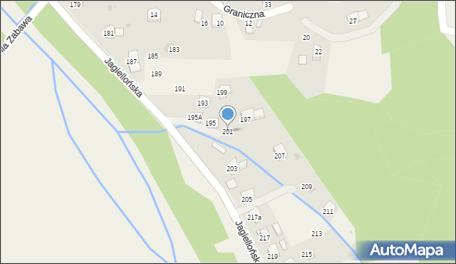 Milówka, Jagiellońska, 201, mapa Milówka