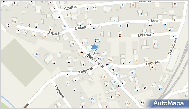 Milówka, Jagiellońska, 21, mapa Milówka