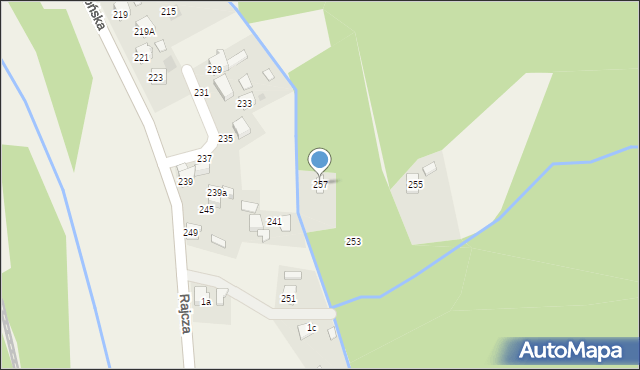 Milówka, Jagiellońska, 257, mapa Milówka