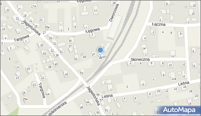 Milówka, Jagiellońska, 49, mapa Milówka