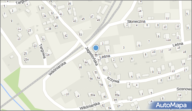 Milówka, Jagiellońska, 55, mapa Milówka