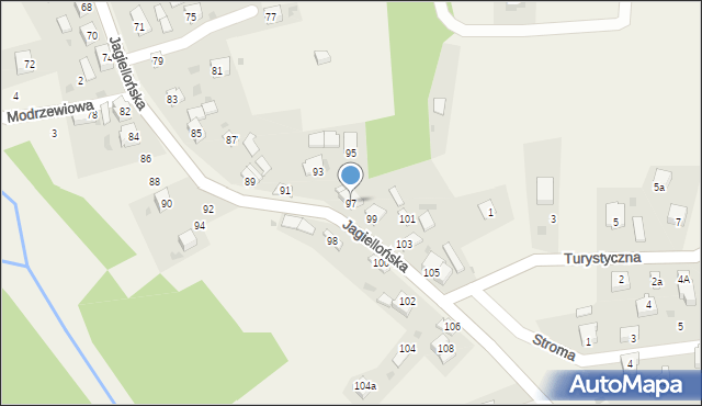 Milówka, Jagiellońska, 97, mapa Milówka