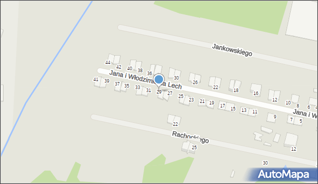 Mława, Jana i Włodzimierza Lech, 29, mapa Mława