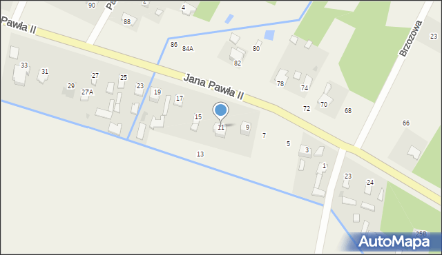 Mleczków, Jana Pawła II, 11, mapa Mleczków