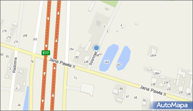 Mleczków, Jana Pawła II, 146, mapa Mleczków