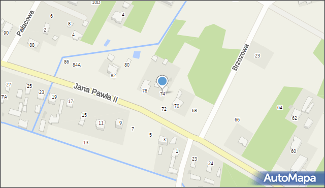 Mleczków, Jana Pawła II, 74, mapa Mleczków