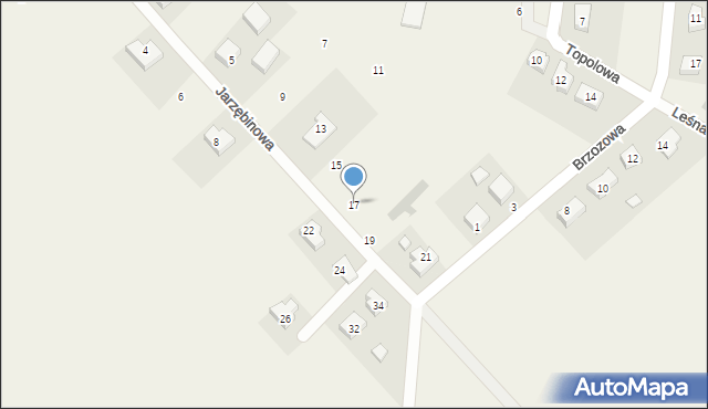 Mnichowice, Jarzębinowa, 17, mapa Mnichowice