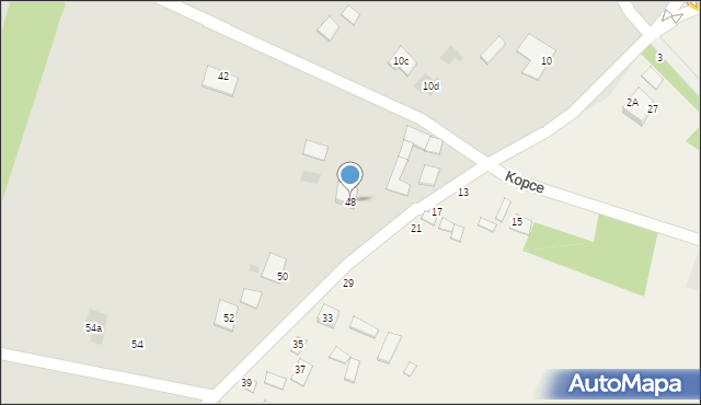 Modliborzyce, Janówek, 48, mapa Modliborzyce