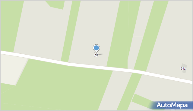 Modliborzyce, Janówek, 58, mapa Modliborzyce