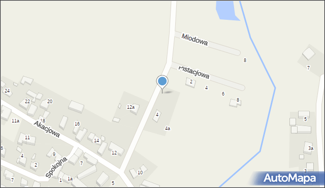 Mojęcice, Jarzębinowa, 6, mapa Mojęcice