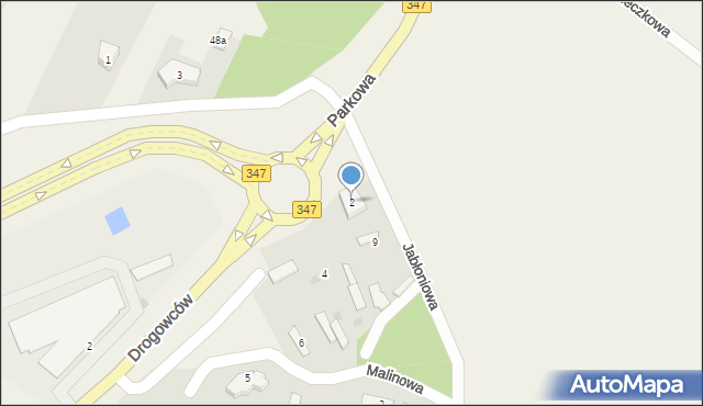 Mokronos Dolny, Jabłoniowa, 2, mapa Mokronos Dolny