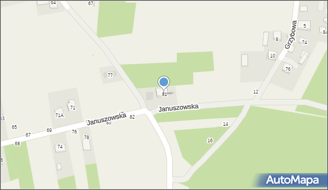 Mokrzyska, Januszowska, 81, mapa Mokrzyska